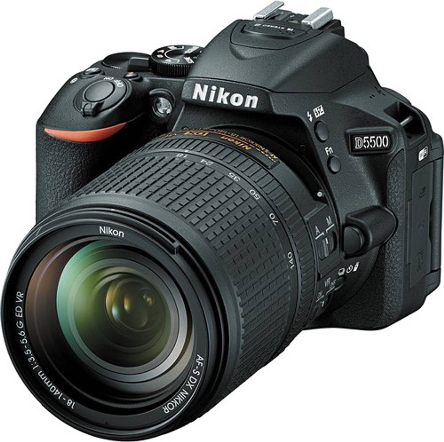 NIKON D5500 DSLR Camera Body with Single Lens: AF-S 18-140mm VR K