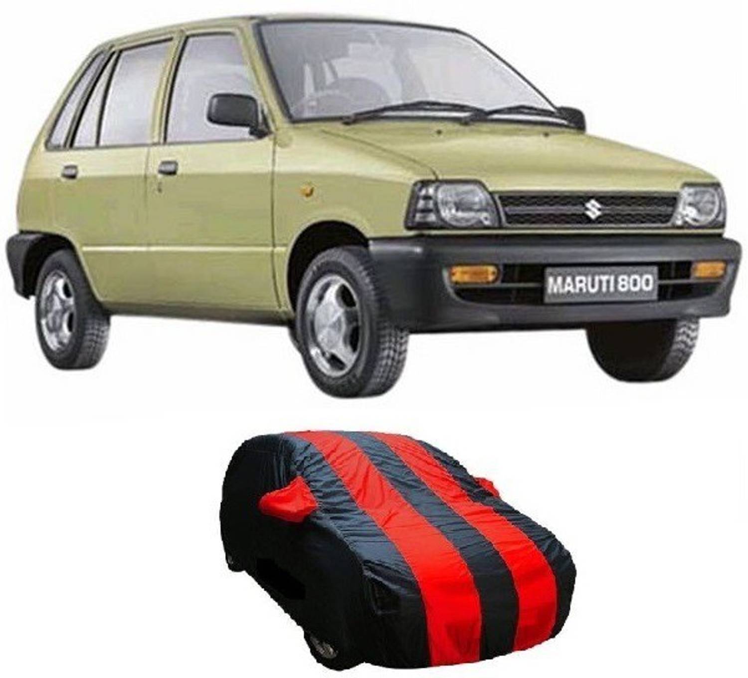 Bristle Car Cover For Maruti Suzuki 800 (With Mirror Pockets)