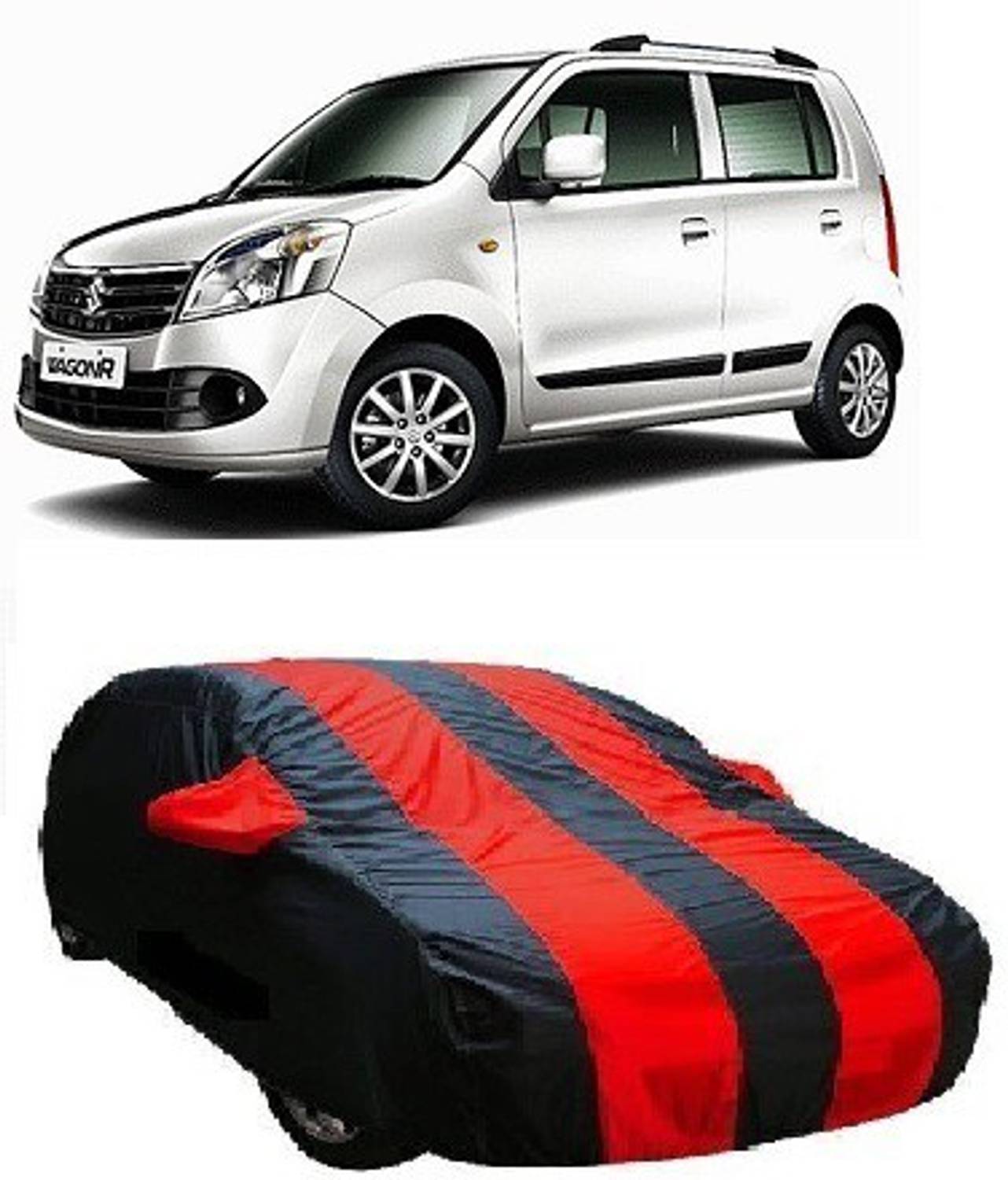 ACCESSOREEZ Car Cover For Maruti Suzuki WagonR (With Mirror Pockets)