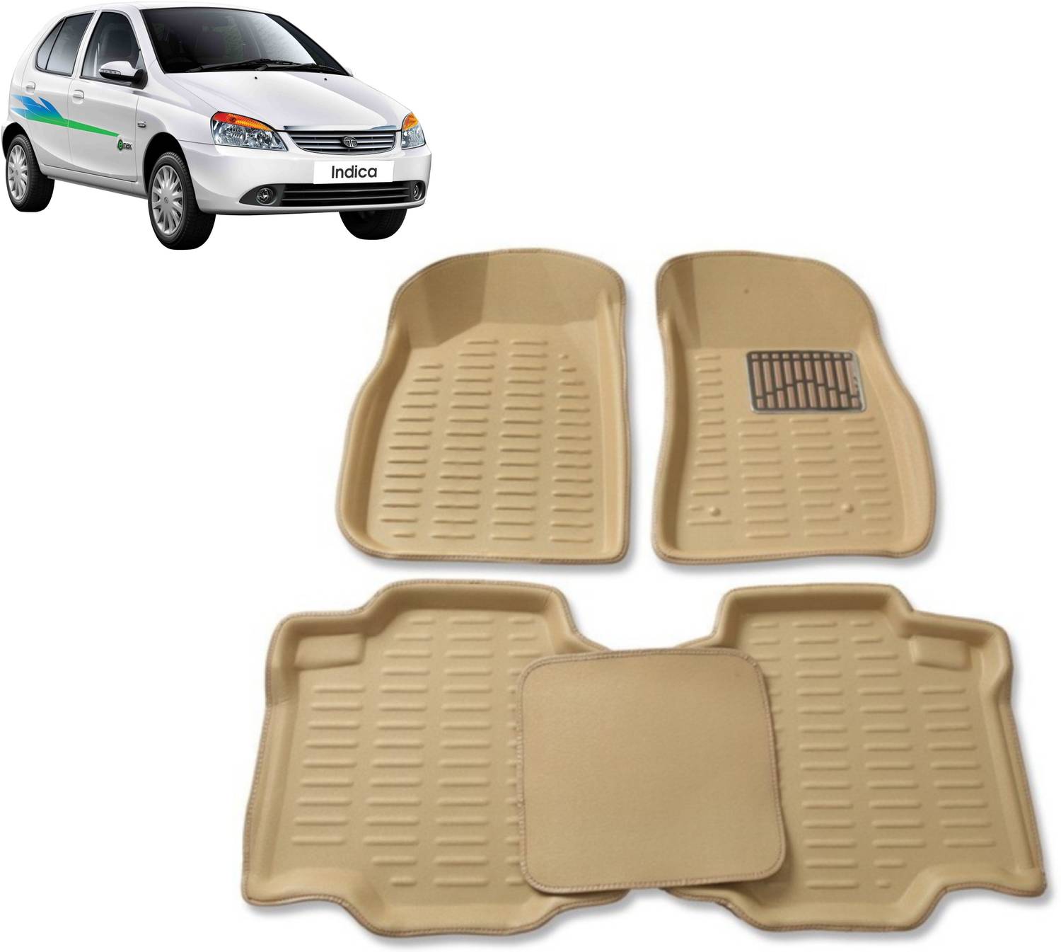 Carcoverpoint Vinyl 3D Mat For Tata Indica