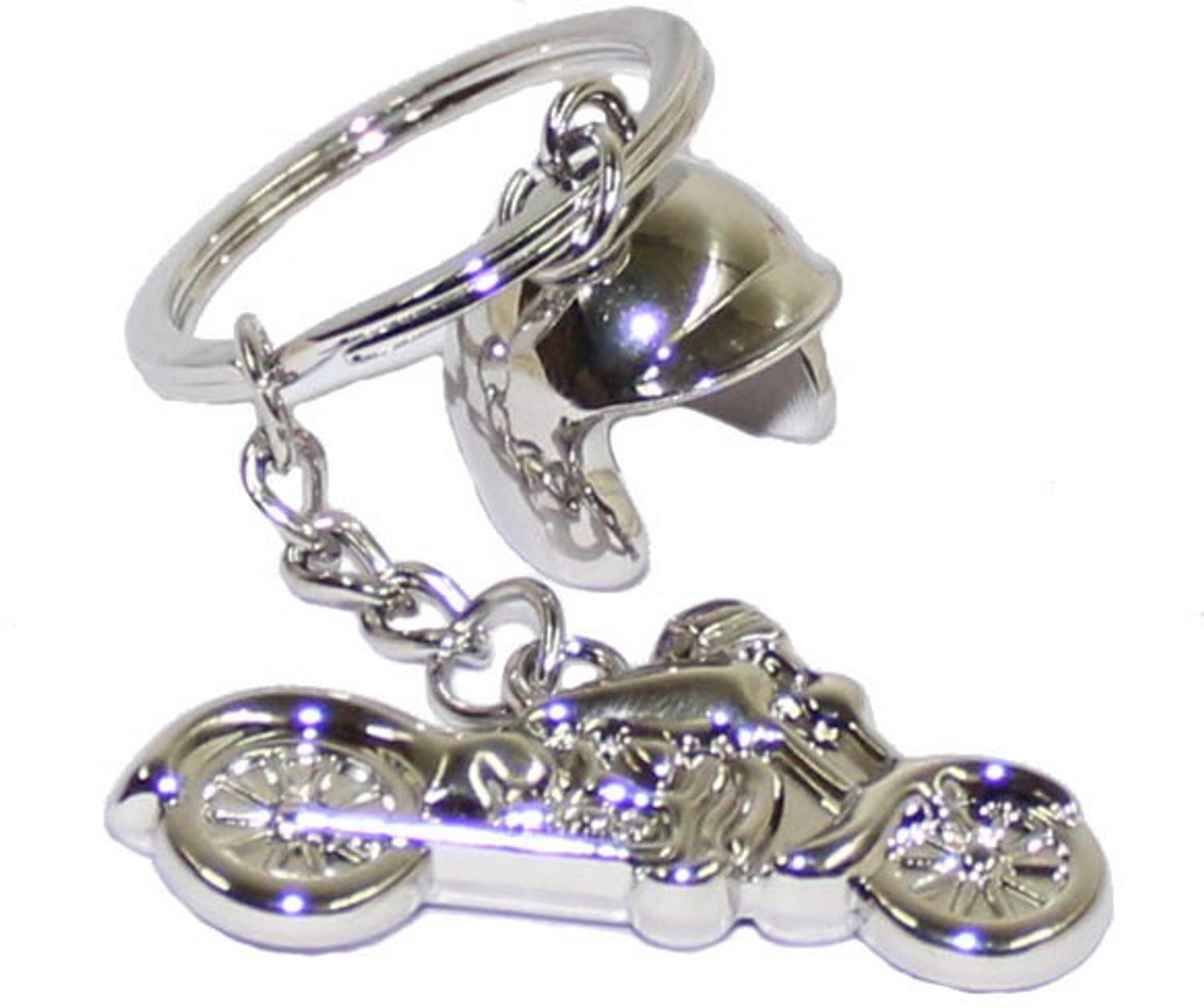 24x7 Shop Full Metal Bike With Helmet Key Chain