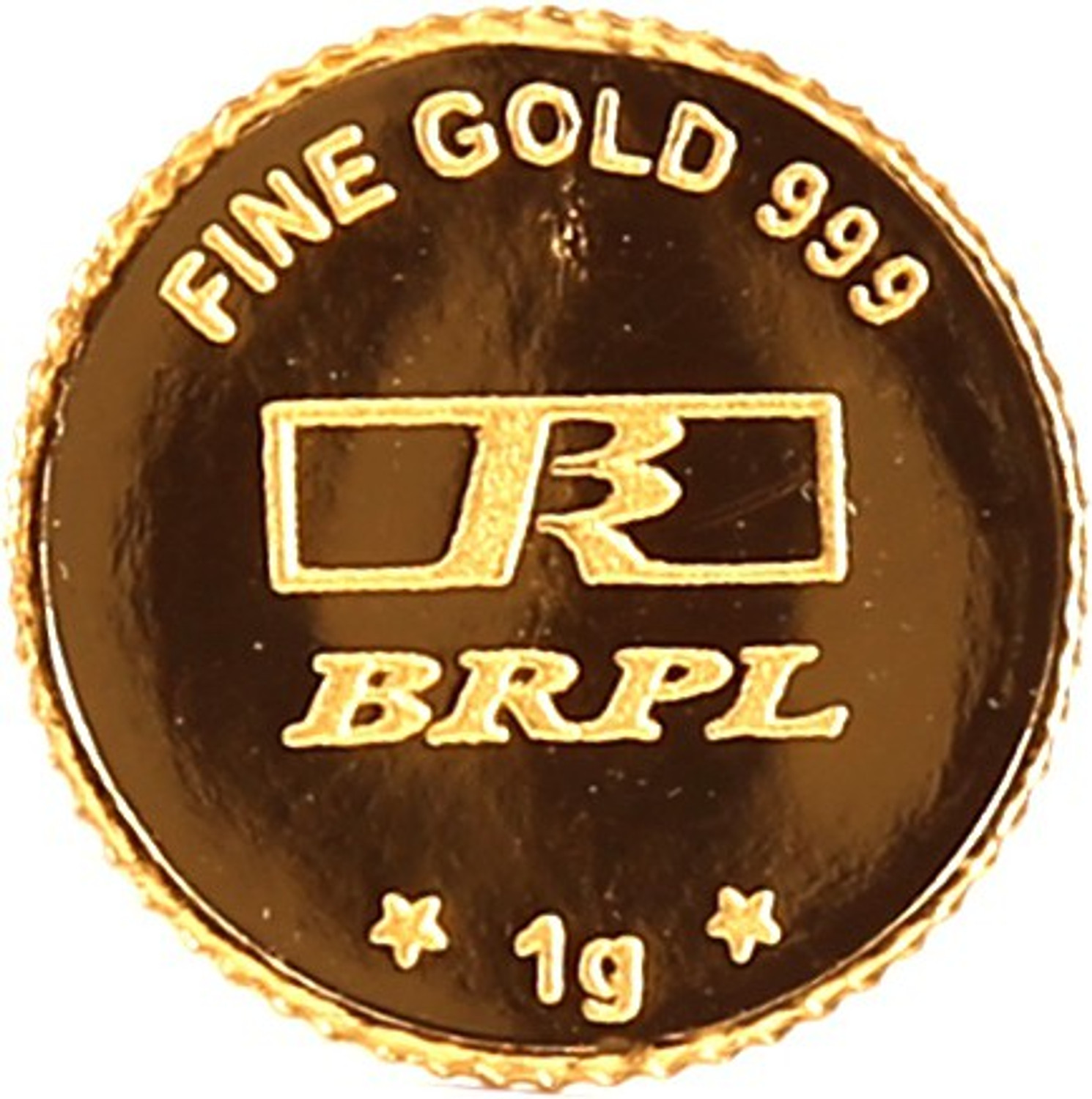 Image of Bangalore Refinery Lakshmi Coin 24 (999) K 1 g Gold Coin
