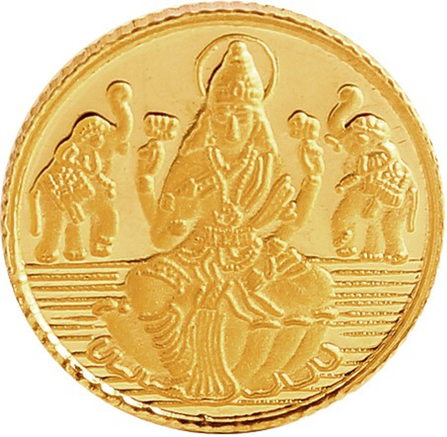 Image of Bangalore Refinery Lakshmi Coin 24 (999) K 1 g Gold Coin