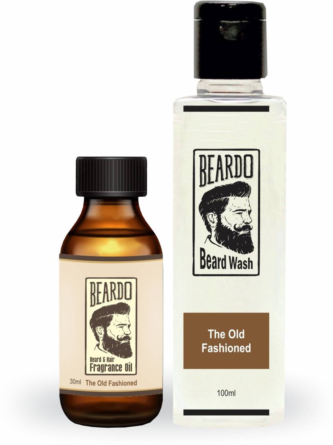 BEARDO The Old Fashioned Beard Oil (30ml) & Beard Wash Combo (100ml)
