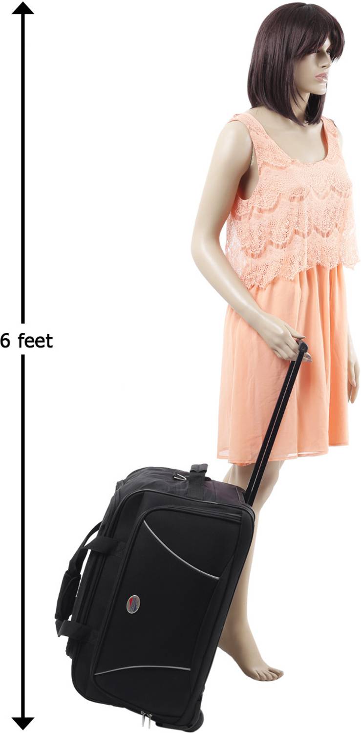 AMERICAN TOURISTER 22 inch/56 cm Vision Duffel With Wheels (Strolley) Black  - Price in India | Flipkart.com