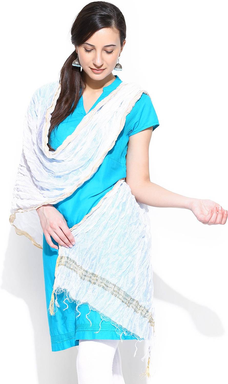 Aurelia Cotton Blend Solid Women Dupatta