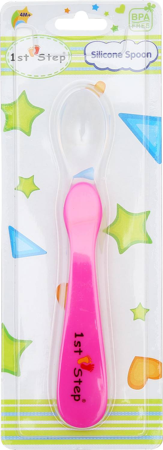 1st Step Silicone Spoon  - Silicone, Food Grade Plastic