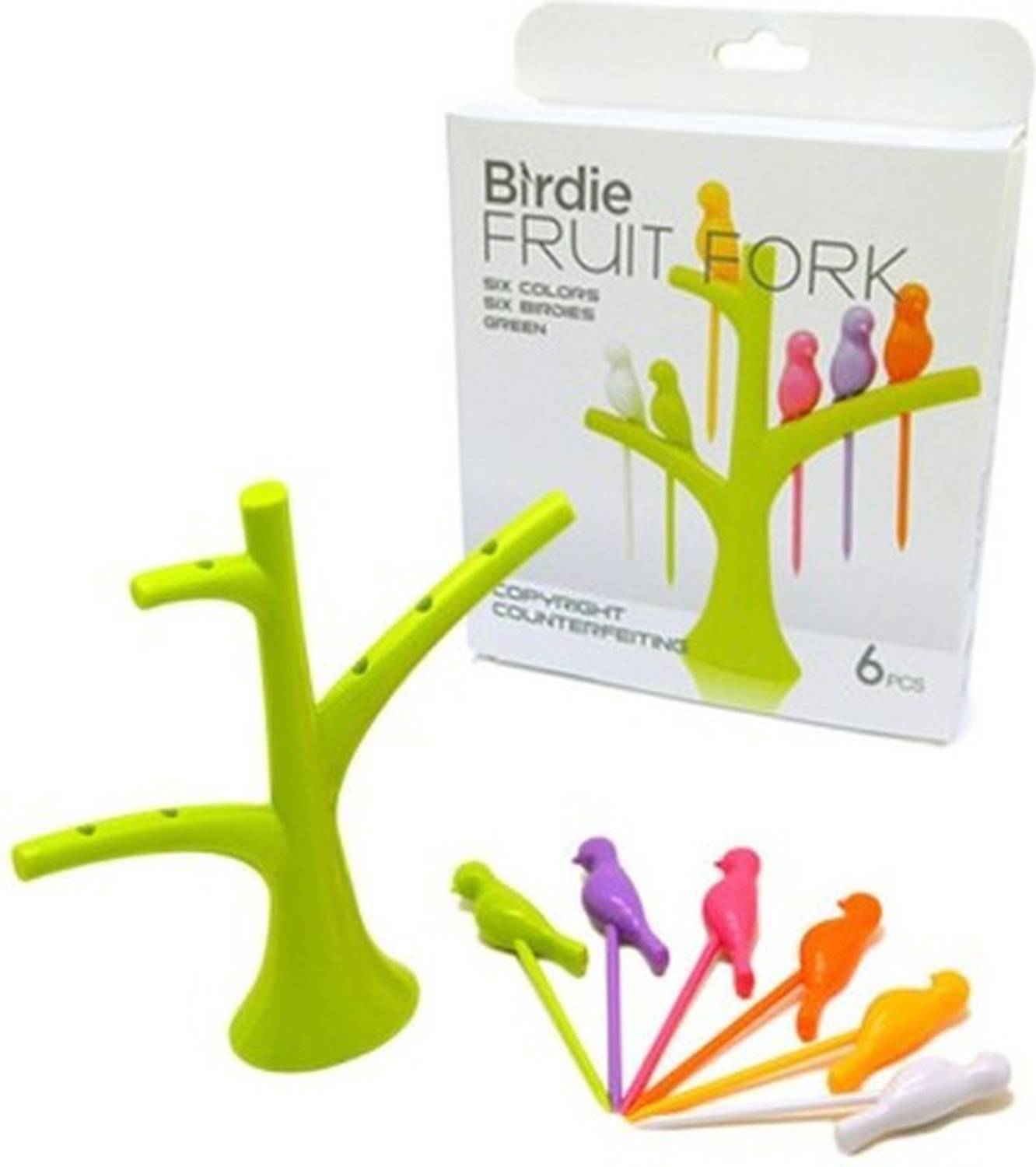 Birdie Disposable Plastic Serving Fork