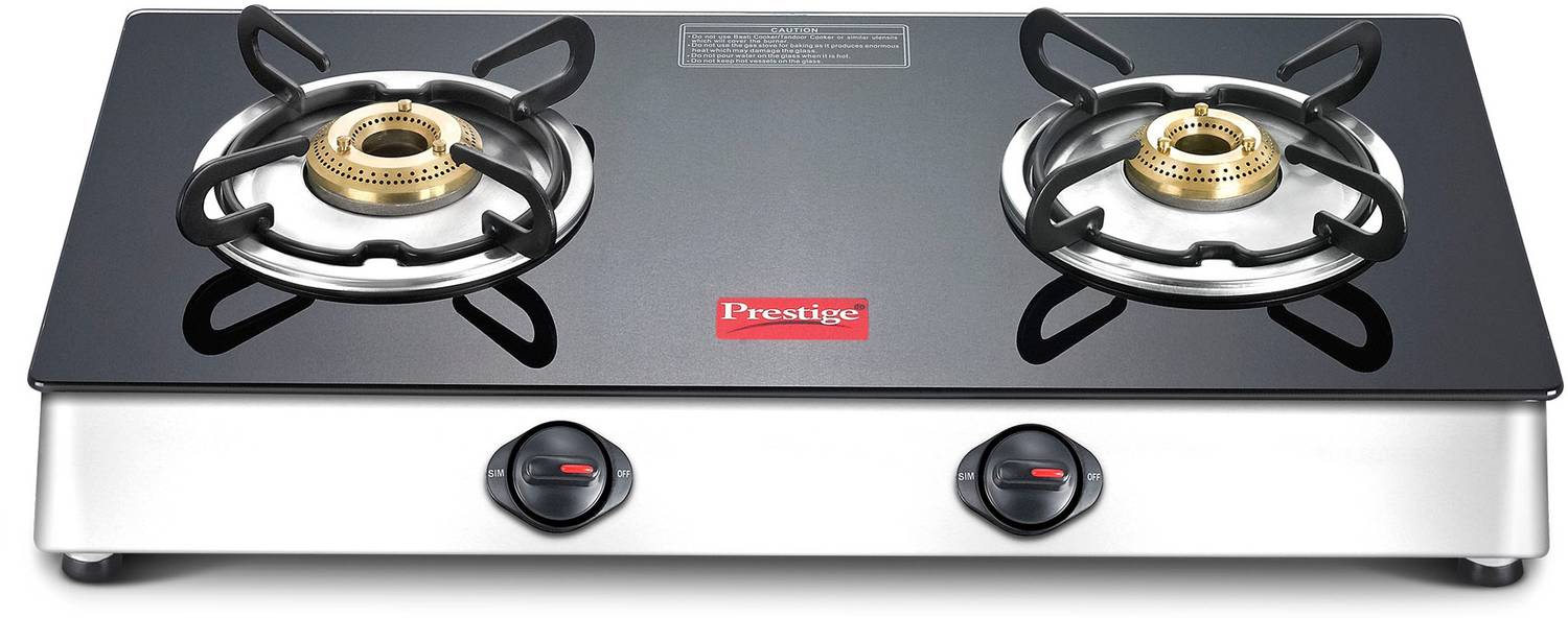 Prestige Marvel Plus Glass, Stainless Steel Manual Gas Stove