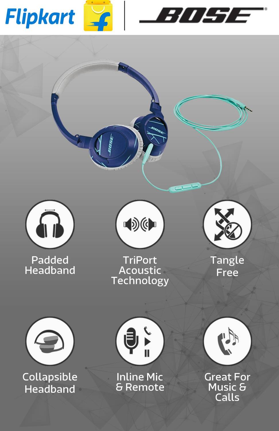 Bose SoundTrue On Ear Wired without Mic Price in India - Buy Bose