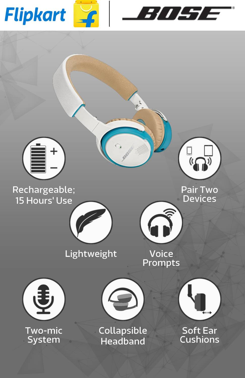 Bose SoundLink On Ear Bluetooth without Mic Price in India - Buy