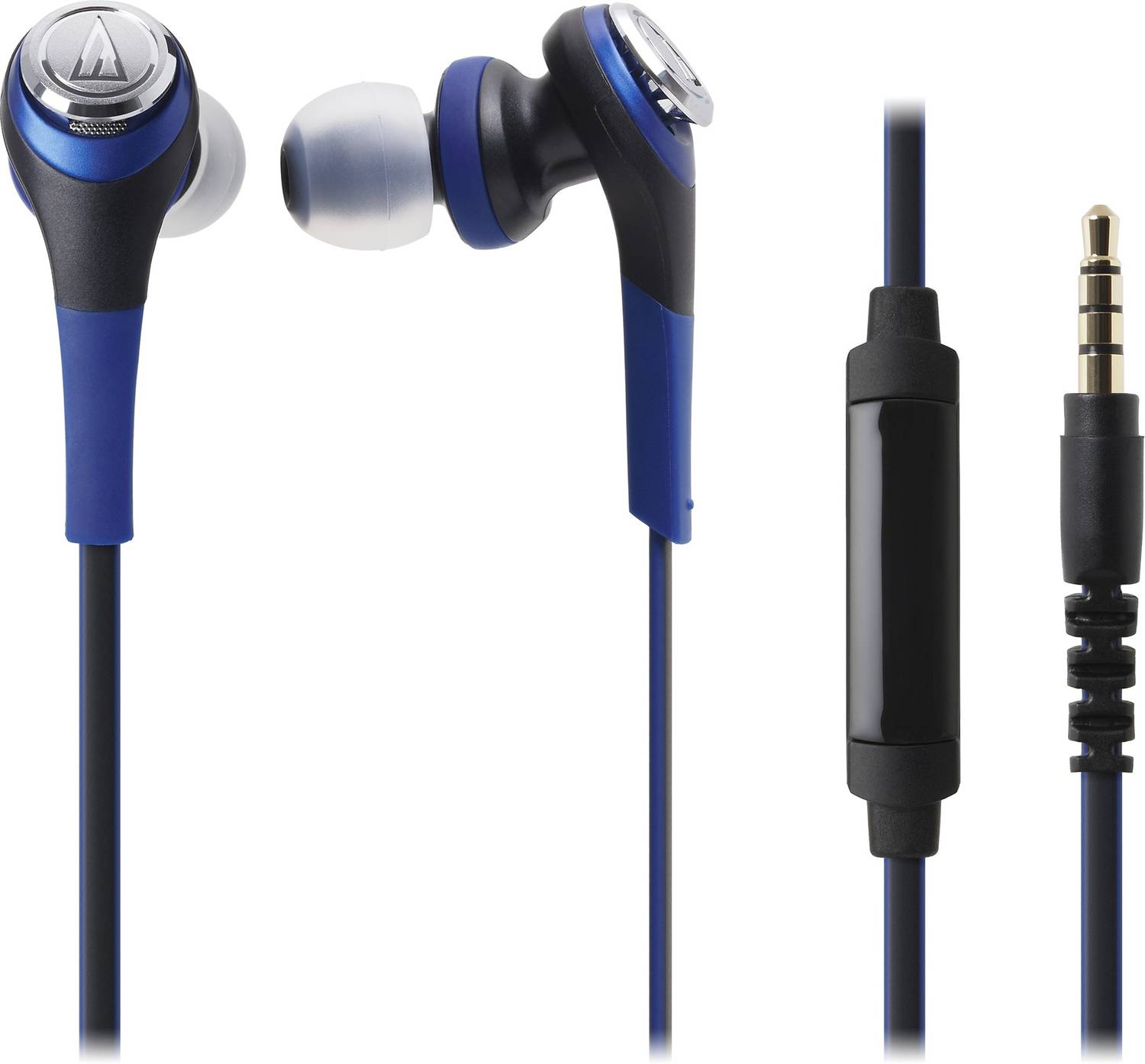 Audio Technica ATH-CKS550iS BL Wired Headset (Blue, In the Ear)