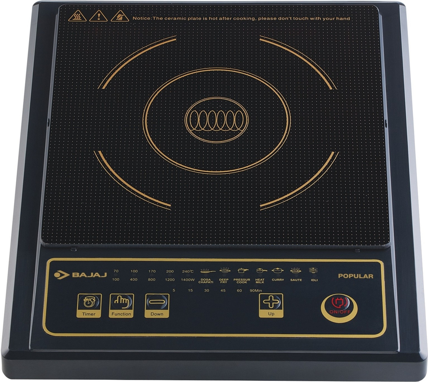 Image of BAJAJ 1400 W Induction Cooktop Touch Panel