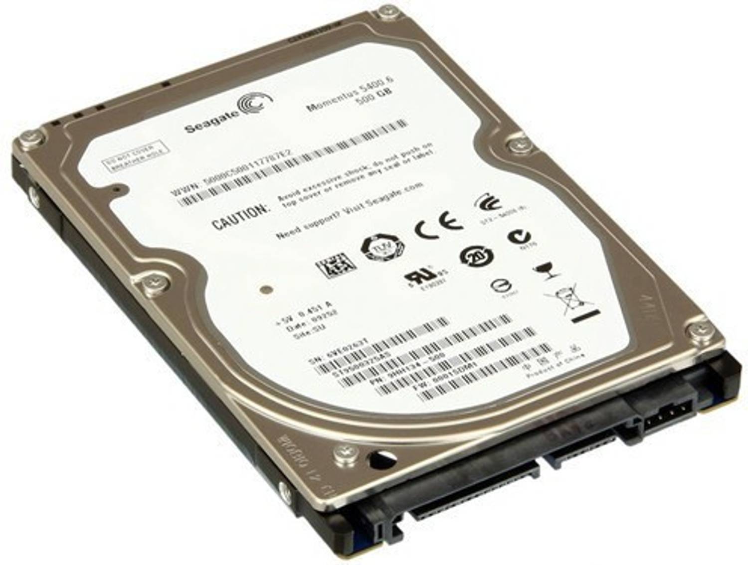 Seagate Momentus 500 GB Laptop Silver SATA Internal Hard Disk