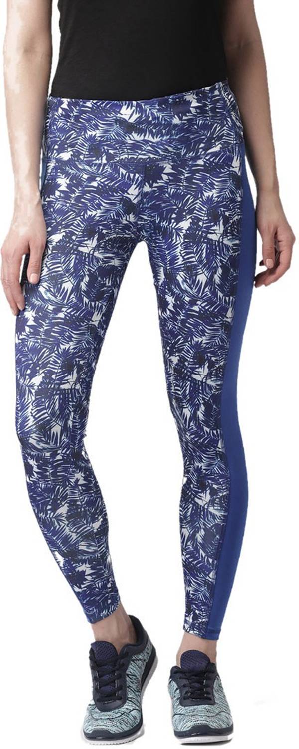2GO Printed Women Dark Blue, White Tights
