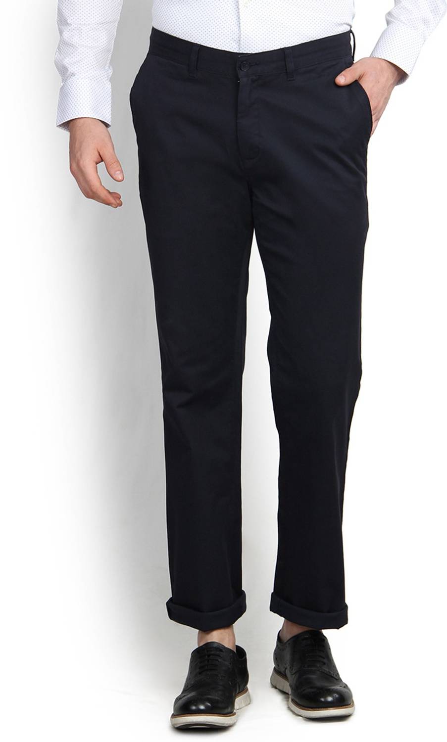 Blackberrys Regular Fit Men Blue Trousers