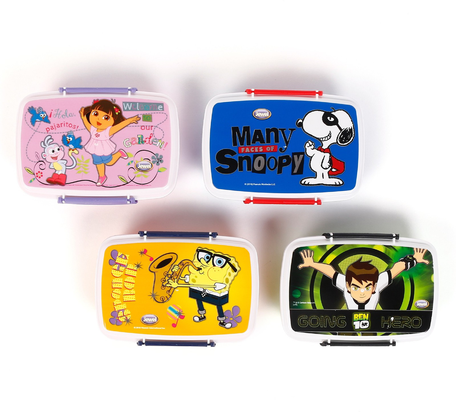 Image of JEWEL Flip Lock Peanut 1 Containers Plastic Office Lunch Box