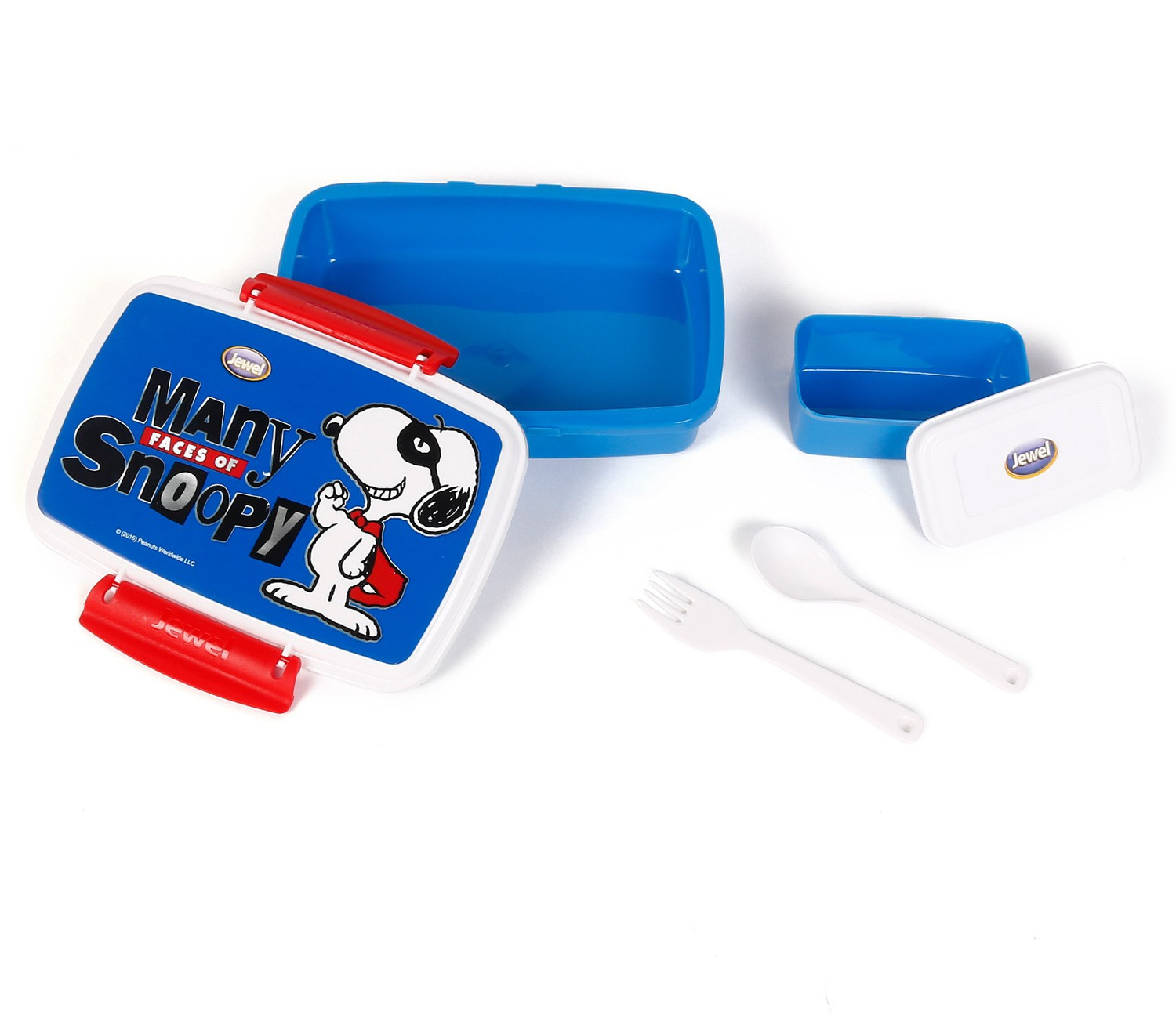Image of JEWEL Flip Lock Peanut 1 Containers Plastic Office Lunch Box