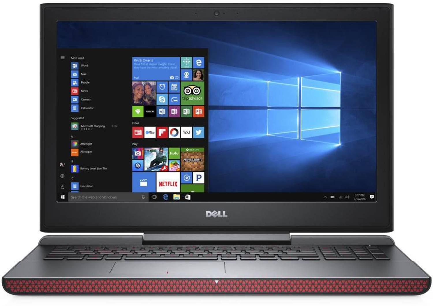 DELL Inspiron Intel Core i7 7th Gen 7700HQ - (16 GB/1 TB HDD/256