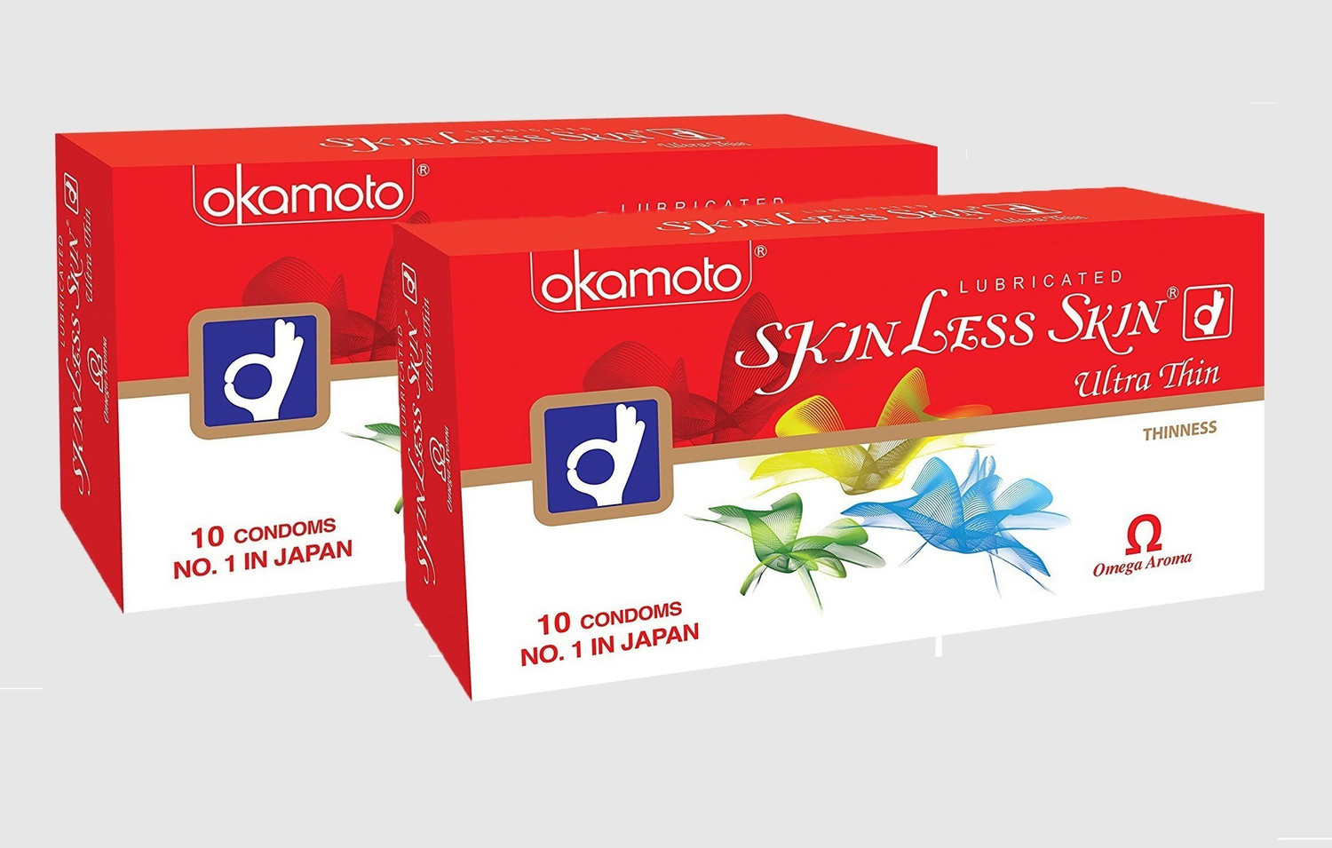 Image of okamoto Skinless Skin Condoms - No.1 in Japan (Pack of 2, 20s) Ultrathin Condom