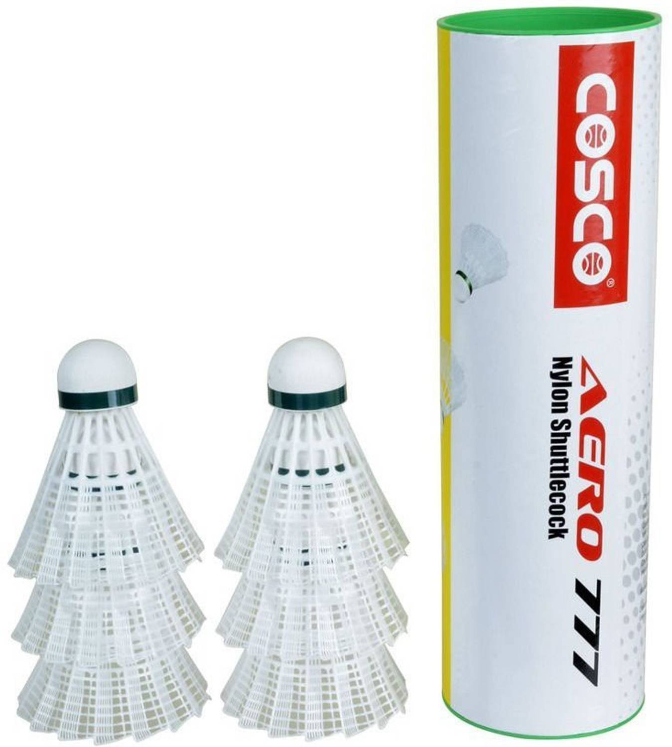 COSCO Aero 777 Nylon Shuttle Cocks Nylon Shuttle - White - Buy