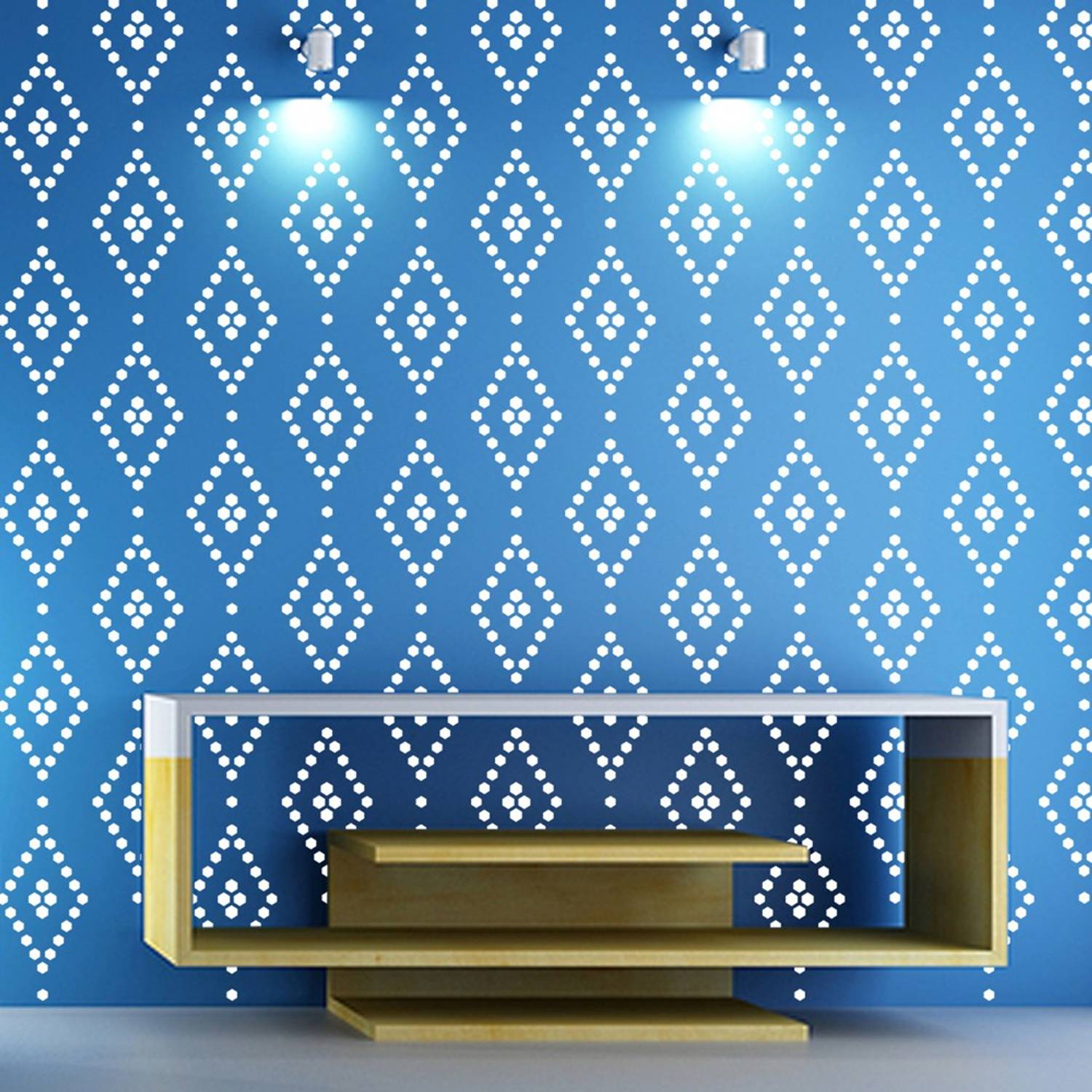 Arhat Stencils ABSTRACT ASR-E046 GLOSSY ABSTRACT PVC (Wall Décor & Art) Stencil