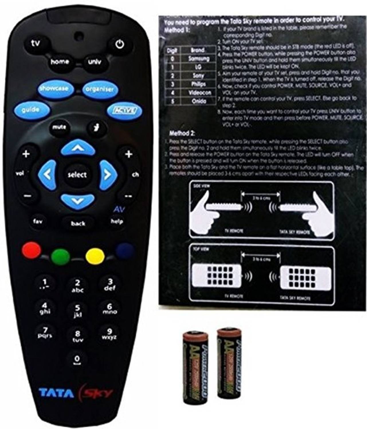 Tata Sky Genuine 100% Original Universal Remote (Read description