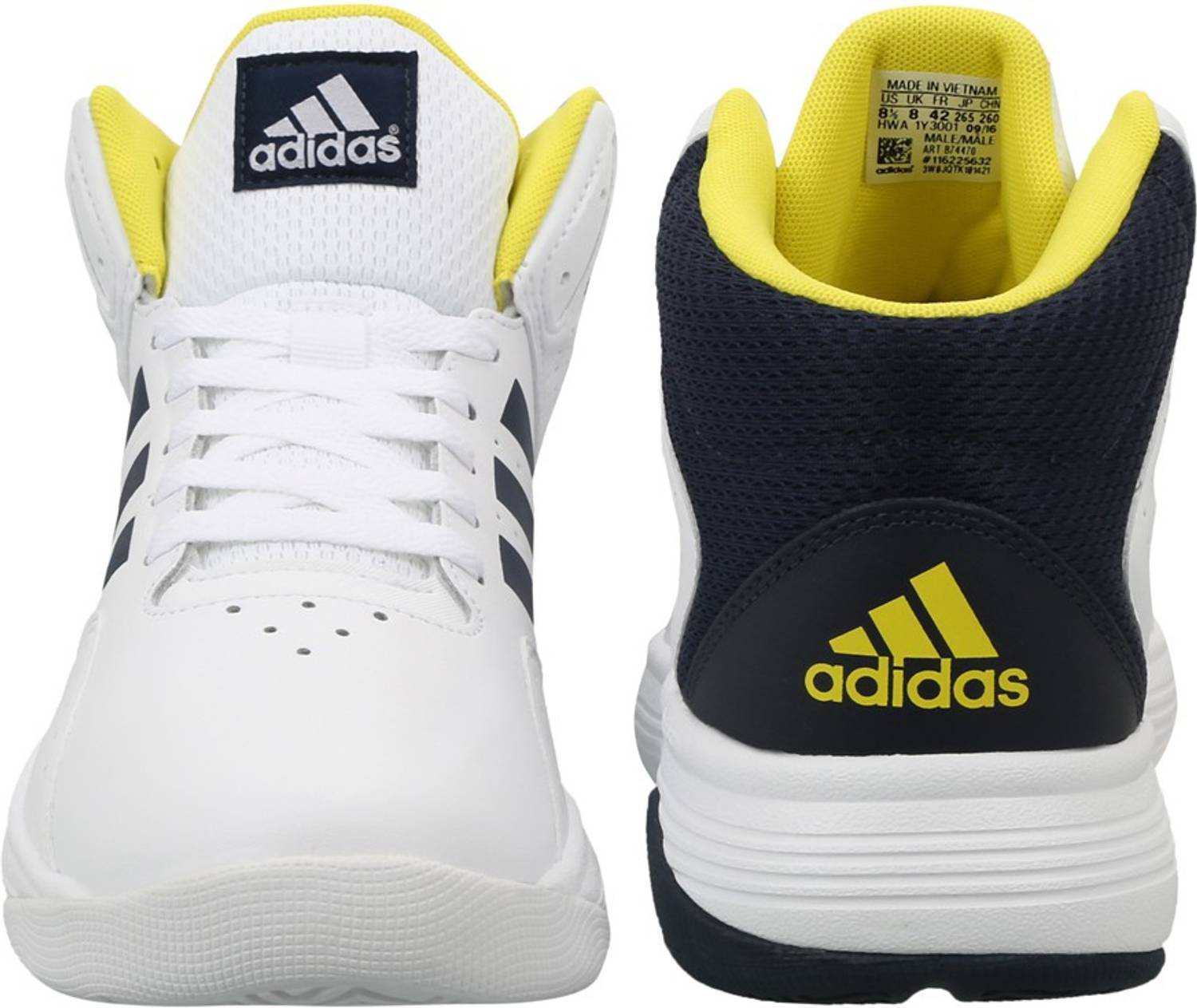 Sneakers Adidas Neo Cloudfoam Ilation Mid Adidas Shoes Adidas Ilation  Cloudfoam Basketball Shoes Black