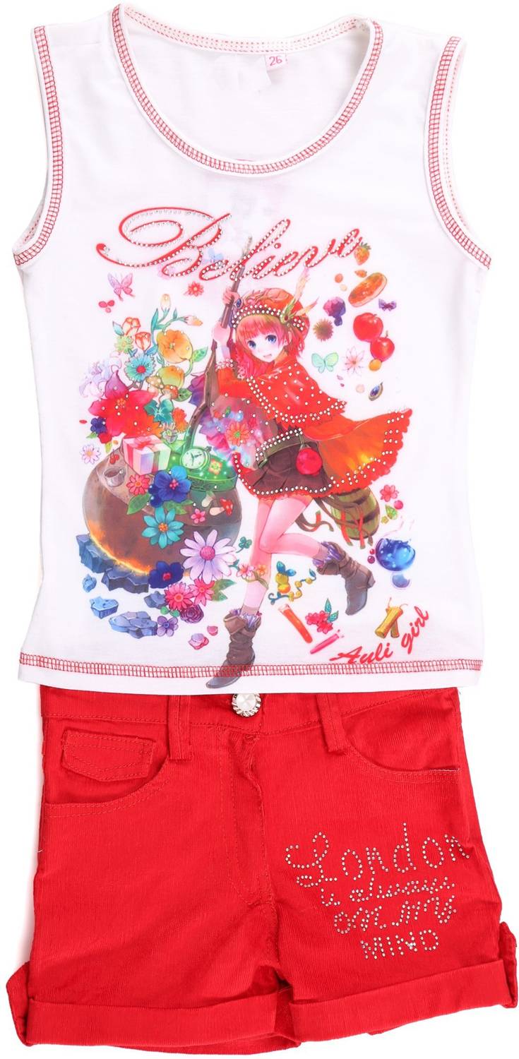 Arshia Fashions Girls Party(Festive) Top Shorts