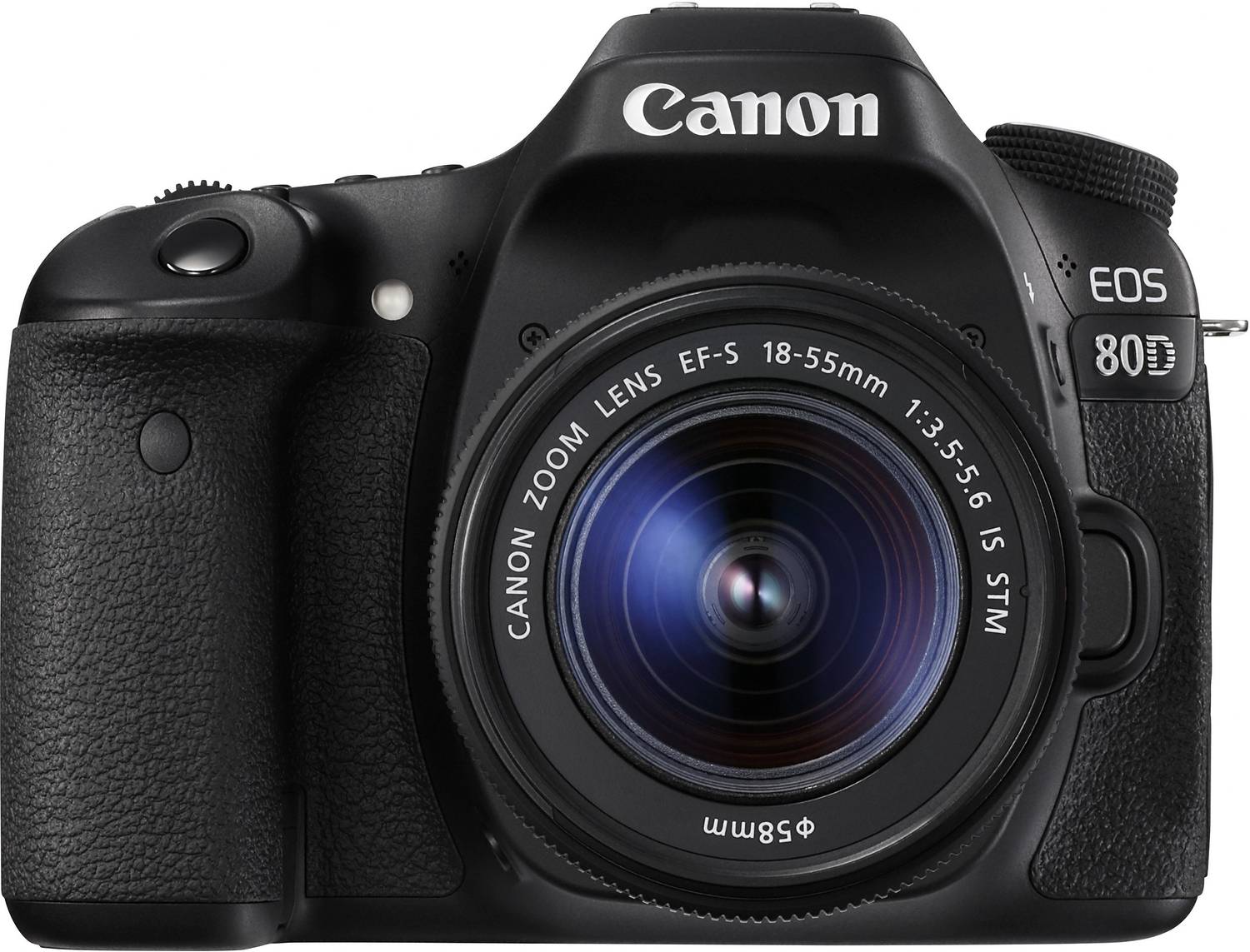 Canon EOS 80D DSLR Camera Body with Single Lens: EF-S 18-55 IS STM