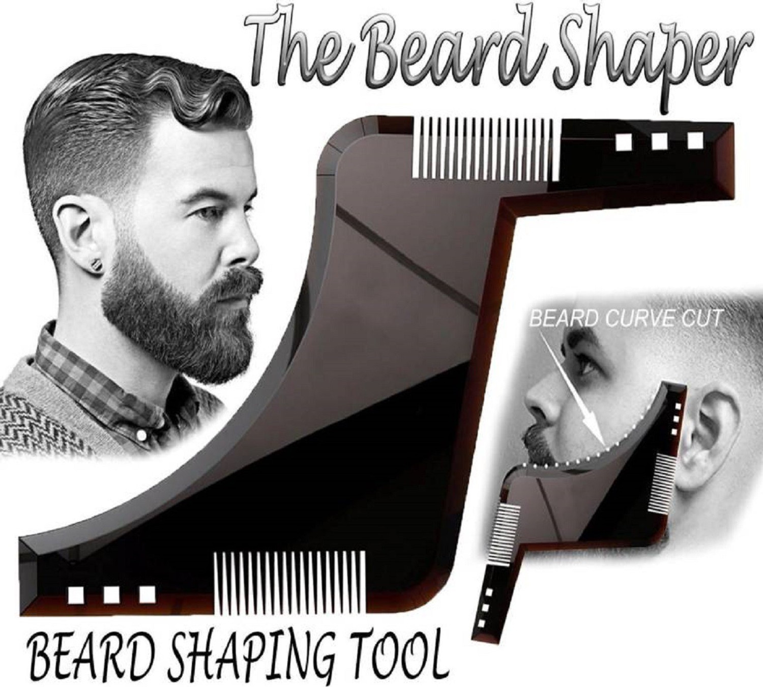 Image of Majik Trimmer for Any Type of Beard For Unique Style Comb
