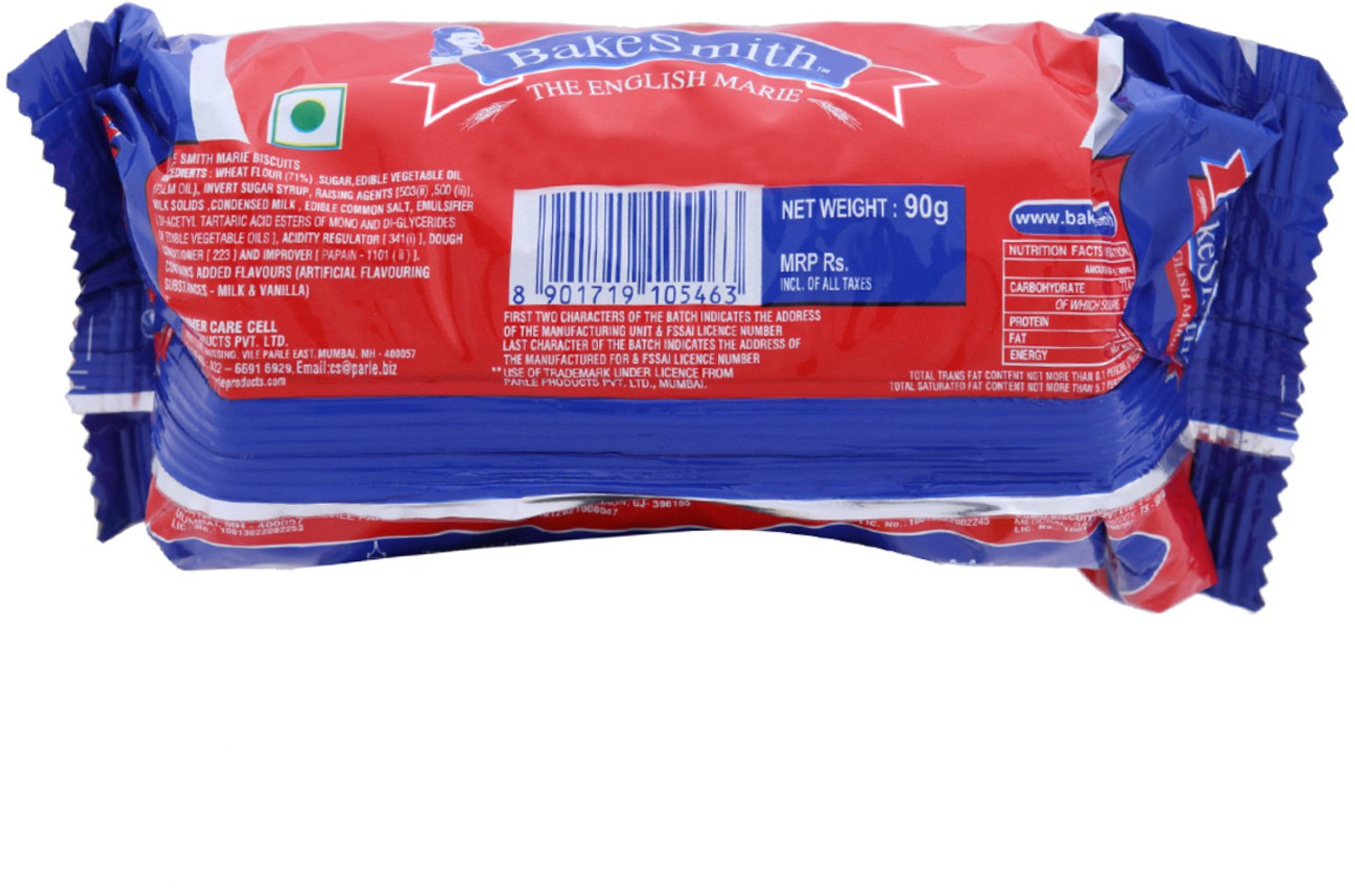 Image of PARLE BakeSmith English Marie Biscuit