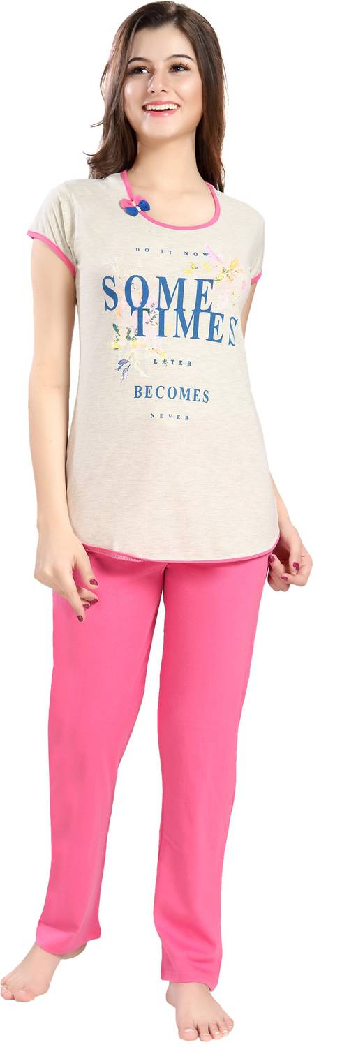 AV2 Women Printed Multicolor Top & Pyjama Set