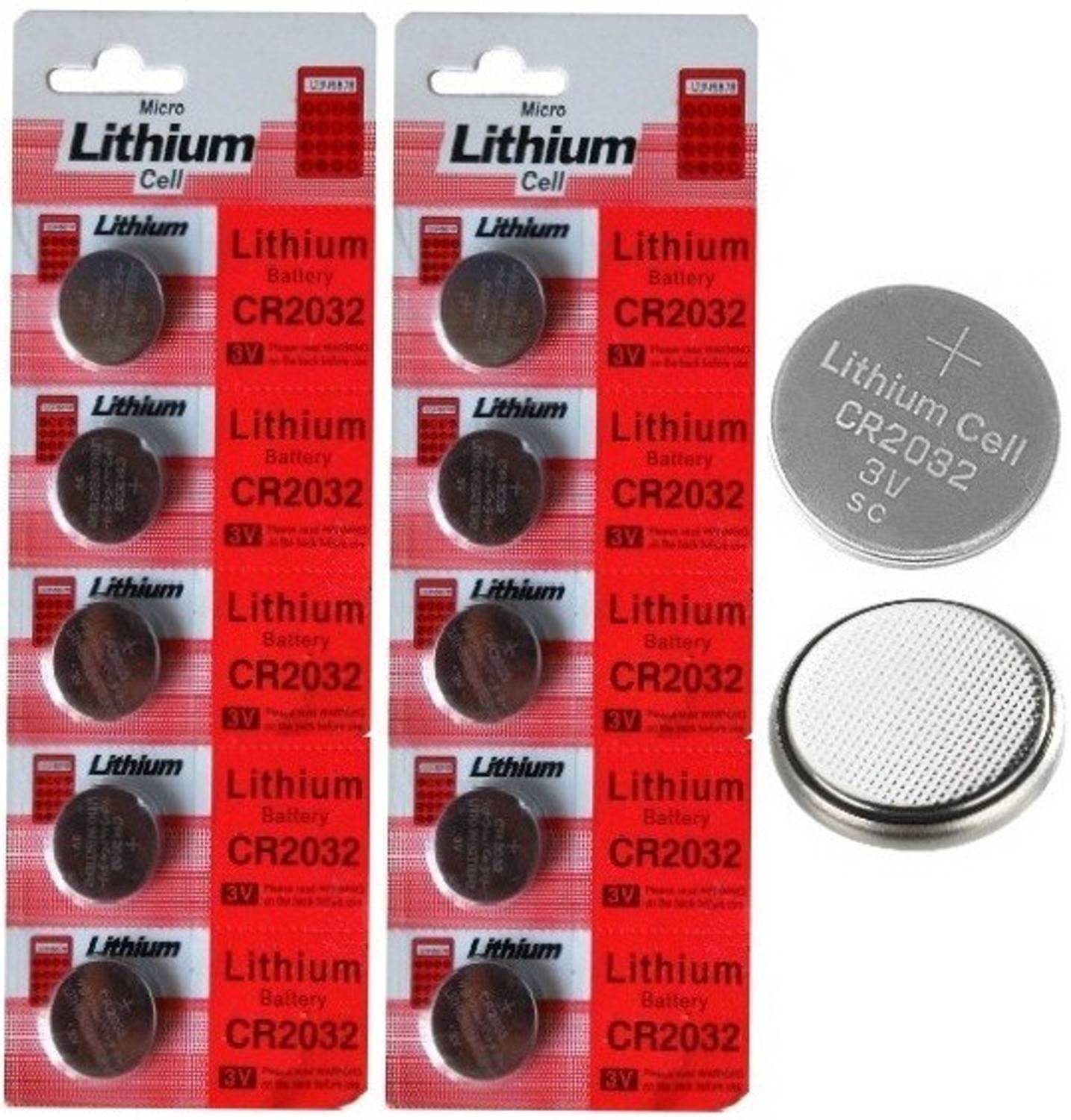 BALRAMA Micro Lithium Cell CR2032 Coin Battery 3v Computer Motherboard CMOS Battery Cell PACK of 10 Camera Battery Charger