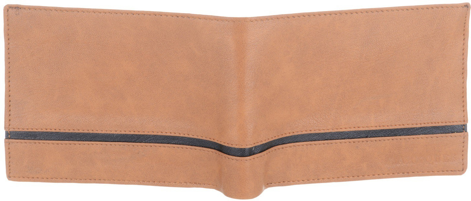 Image of MarkQues Men Tan Artificial Leather Wallet - Mini (6 Card Slots)