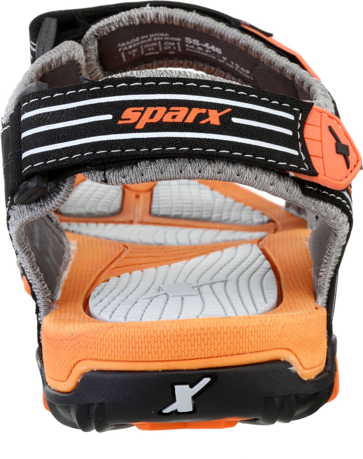 Sparx Sparx Men SS-446 Black Orange Floater Sandals Men Sandals