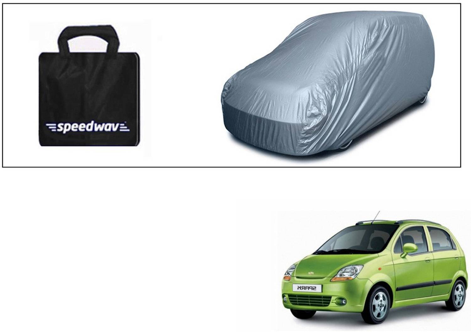 Accedre Car Cover For Chevrolet Spark (Without Mirror Pockets)