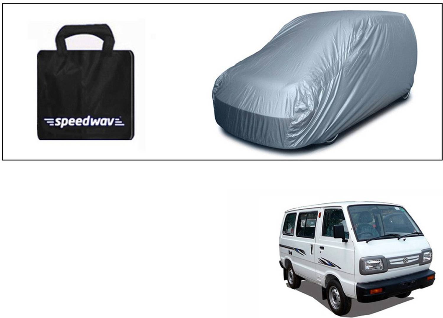 Accedre Car Cover For Maruti Suzuki Omni (Without Mirror Pockets)