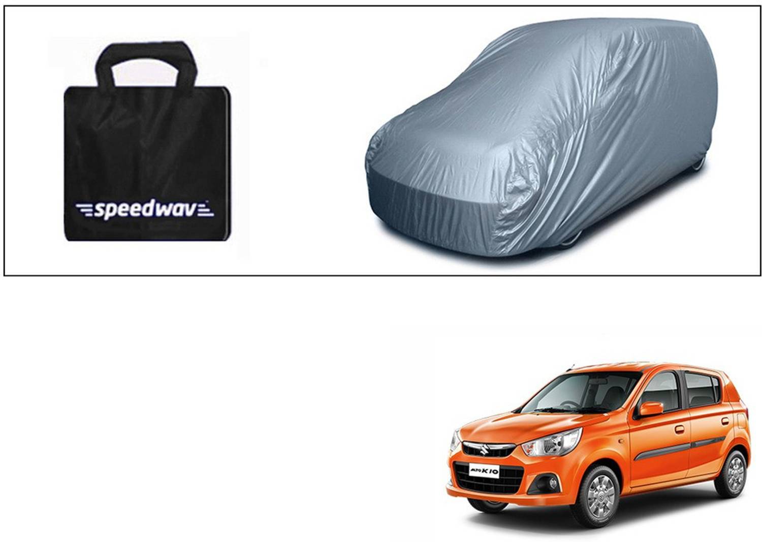 Accedre Car Cover For Maruti Suzuki Alto K10 (Without Mirror Pockets)