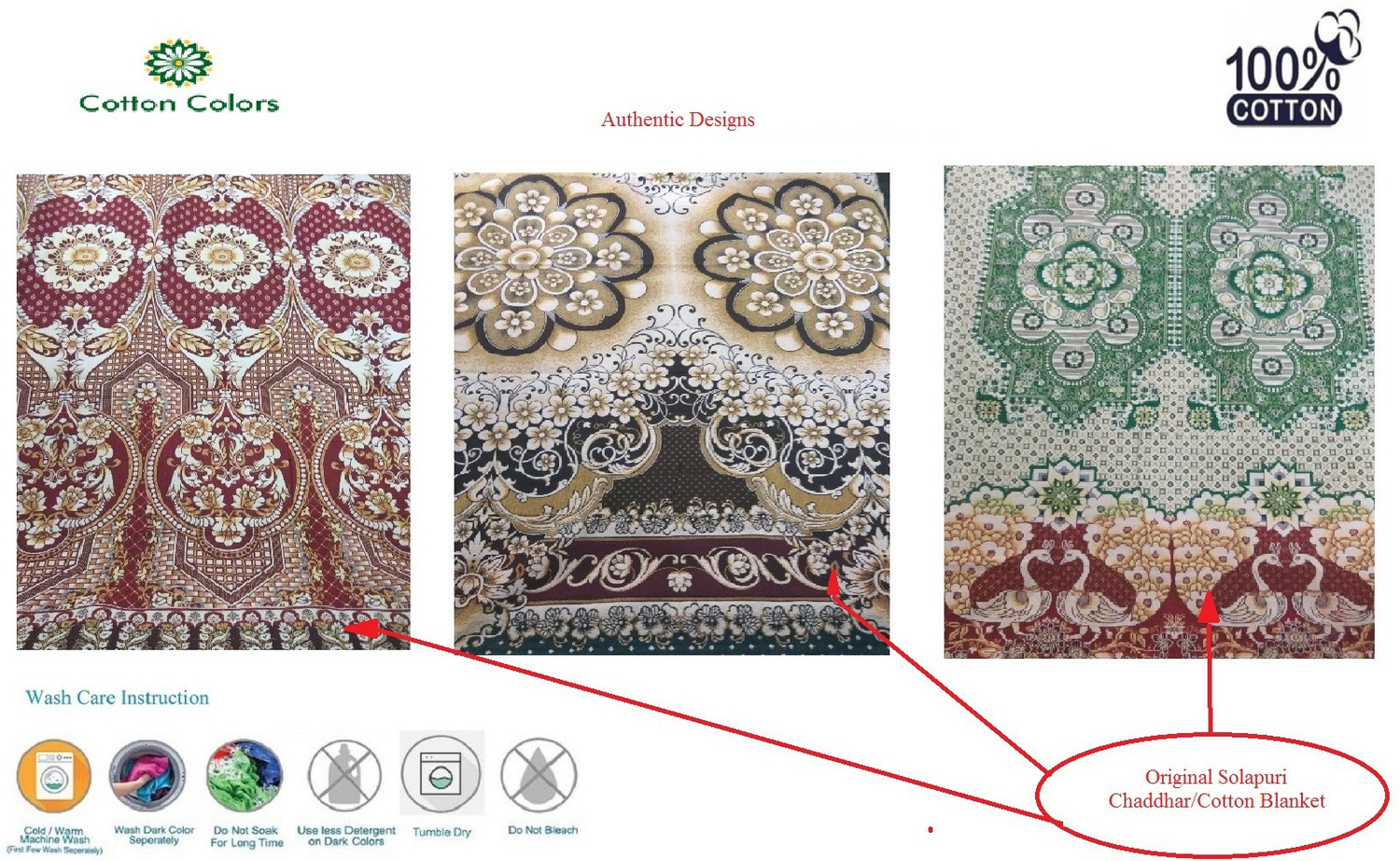 Image of Cotton colors Floral Single Top Sheet for Mild Winter (Microfiber, Multicolor)