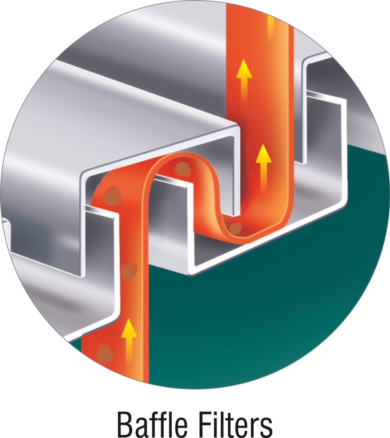 Image of Glen 6071 EX 60cm 1000m3 Wall Mounted Sliver 1000 CMH Chimney