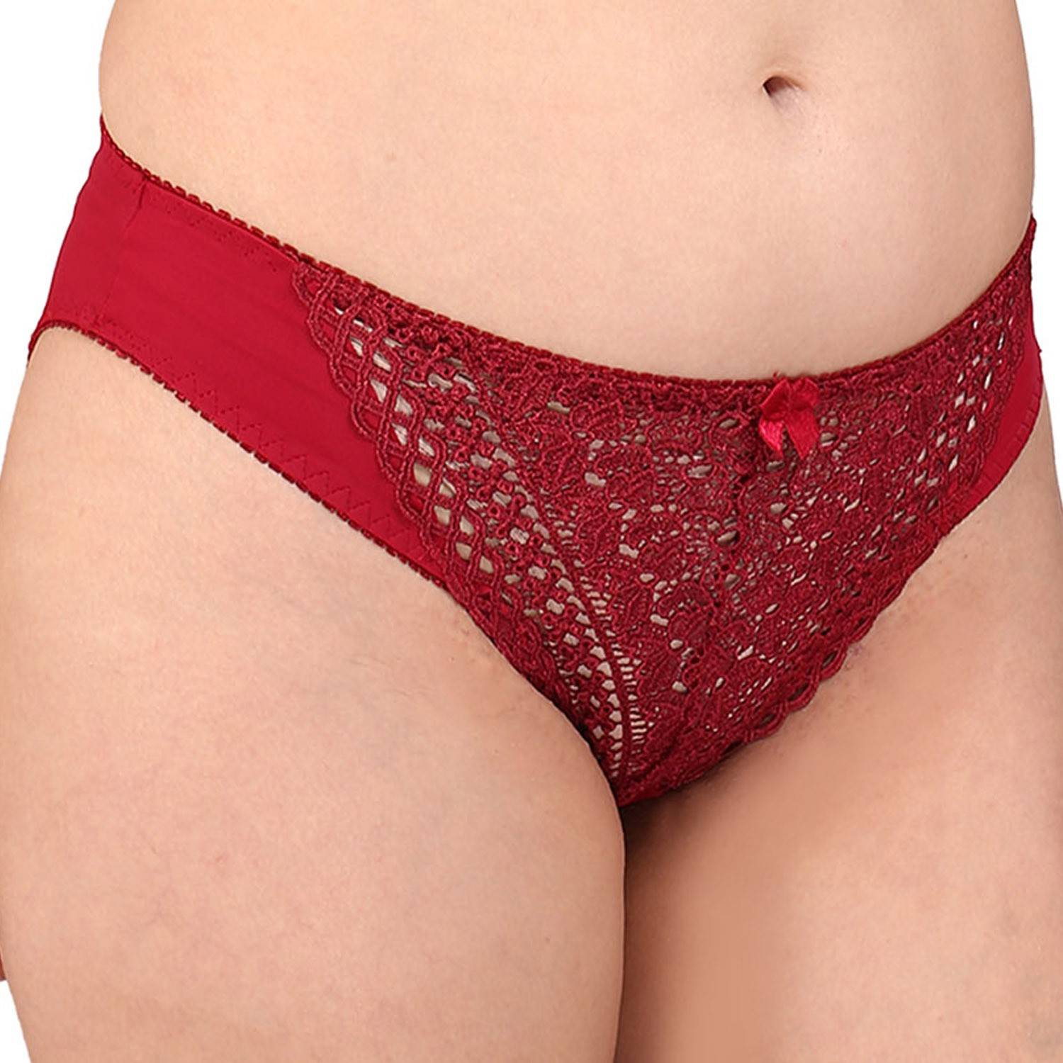 BRALUX Women Bikini Maroon Panty