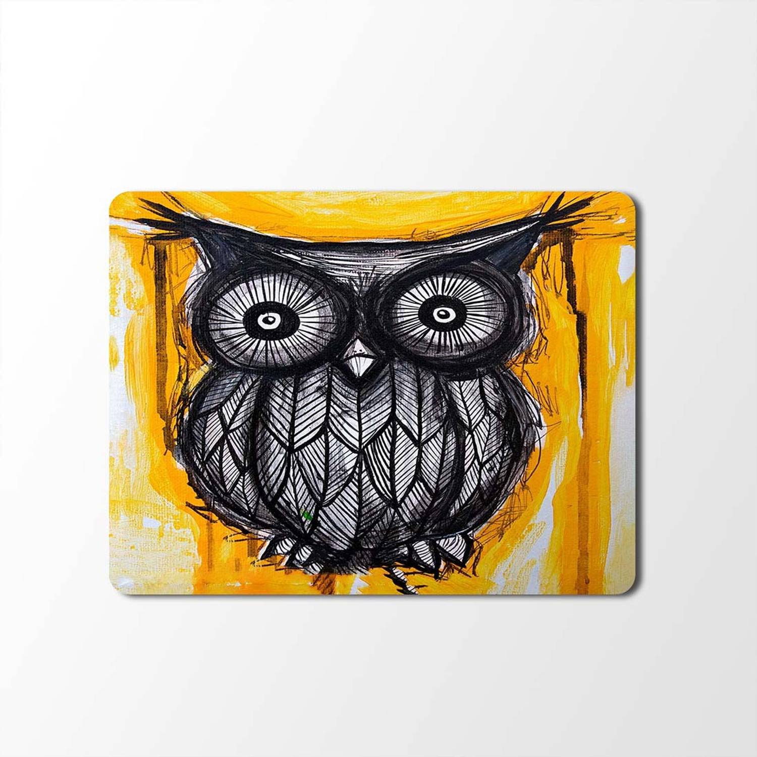100yellow Mouse Pad | Animal Print Designer Mouse Pad | High Quality Waterproof Coating Gaming Mouse Pad With Black Basemp-76 Mousepad