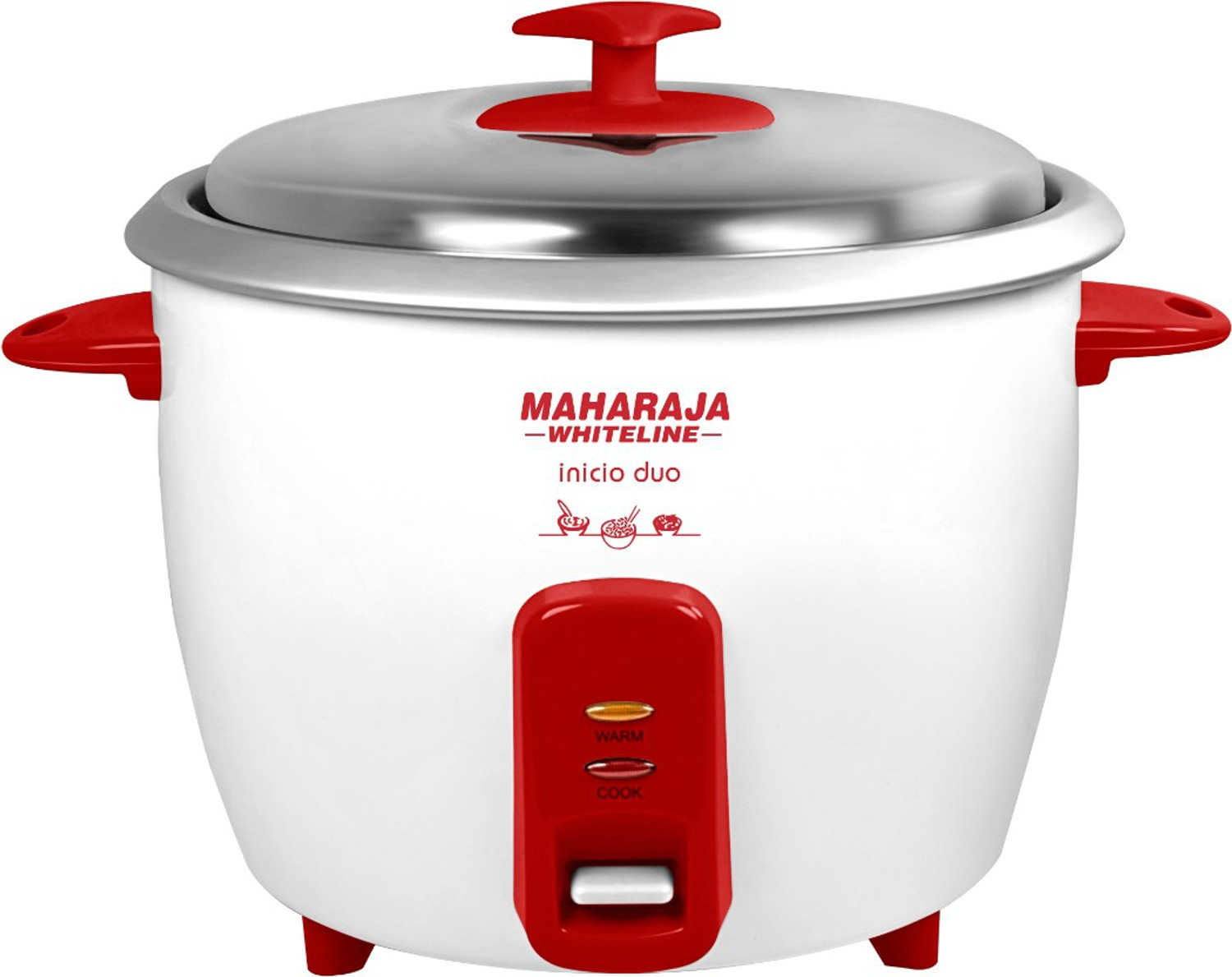 Image of MAHARAJA WHITELINE Inicio DUO (RC -102) Electric Rice Cooker with Steaming Feature