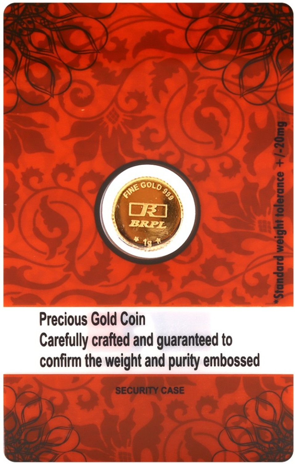 Image of Bangalore Refinery 1 Gram Ganesh 24 (999) K 1 g Gold Coin