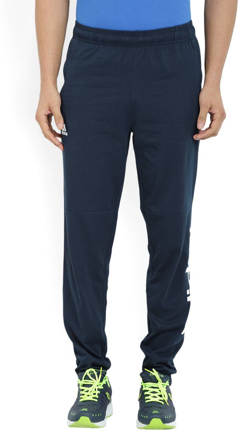 ADIDAS Solid Men Dark Blue Track Pants