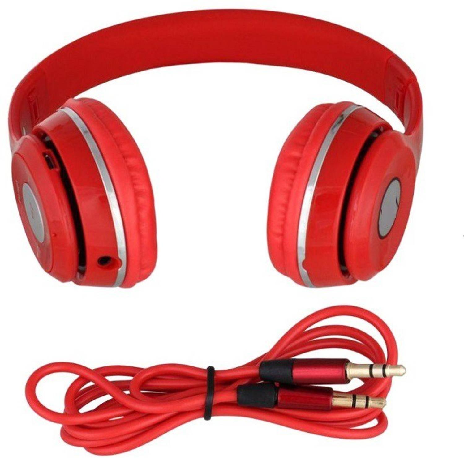 A CONNECT Z VMB-4-R Wired Headset (Red, On the Ear)
