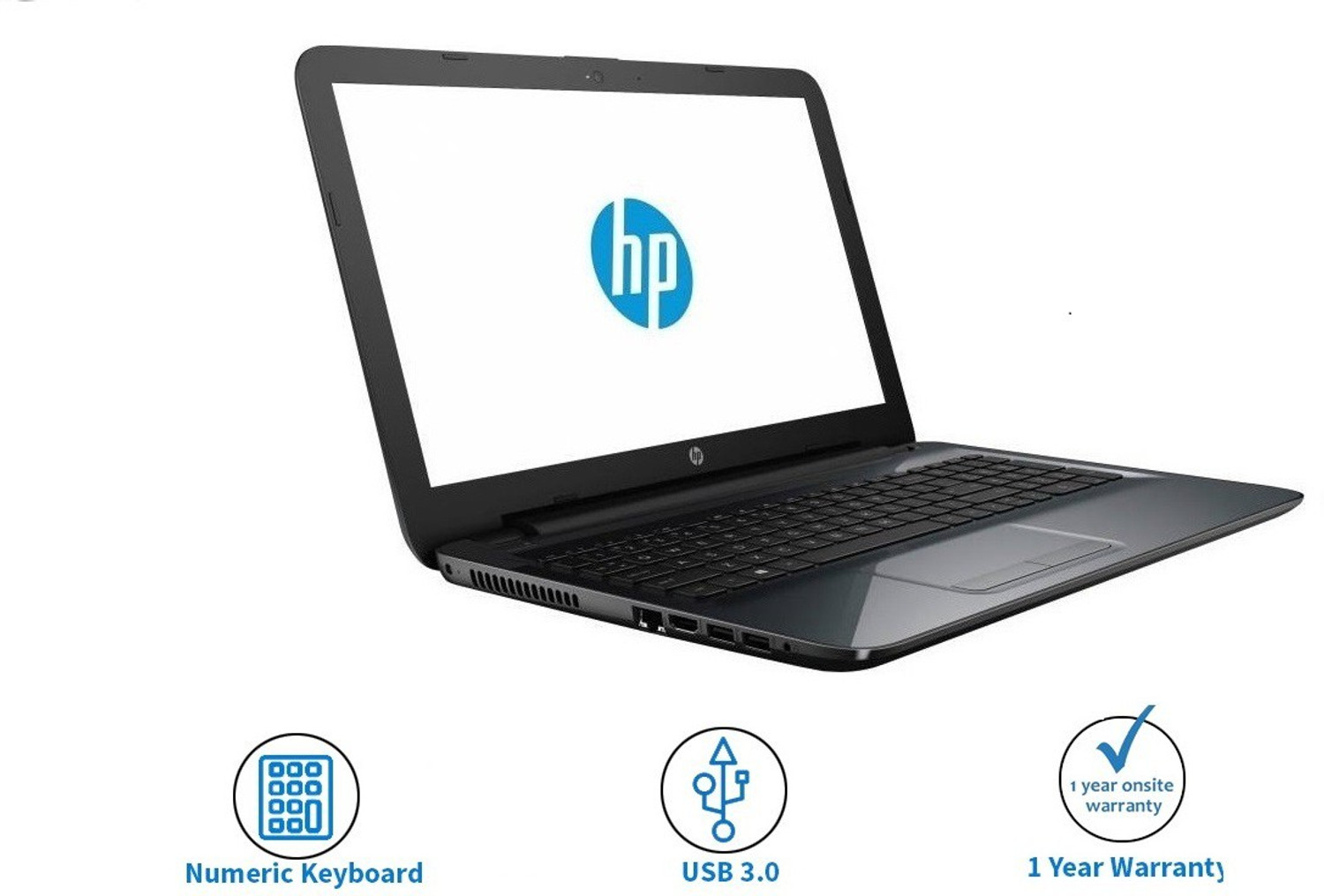 Image of HP Intel Core i3 6th Gen 6006U - (4 GB /1 TB HDD /DOS) 15-BE012TU Laptop