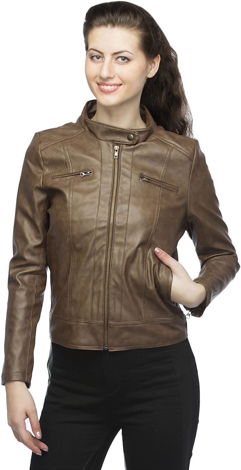 Image of LAMBENCY Full Sleeve Solid Women Riding Jacket