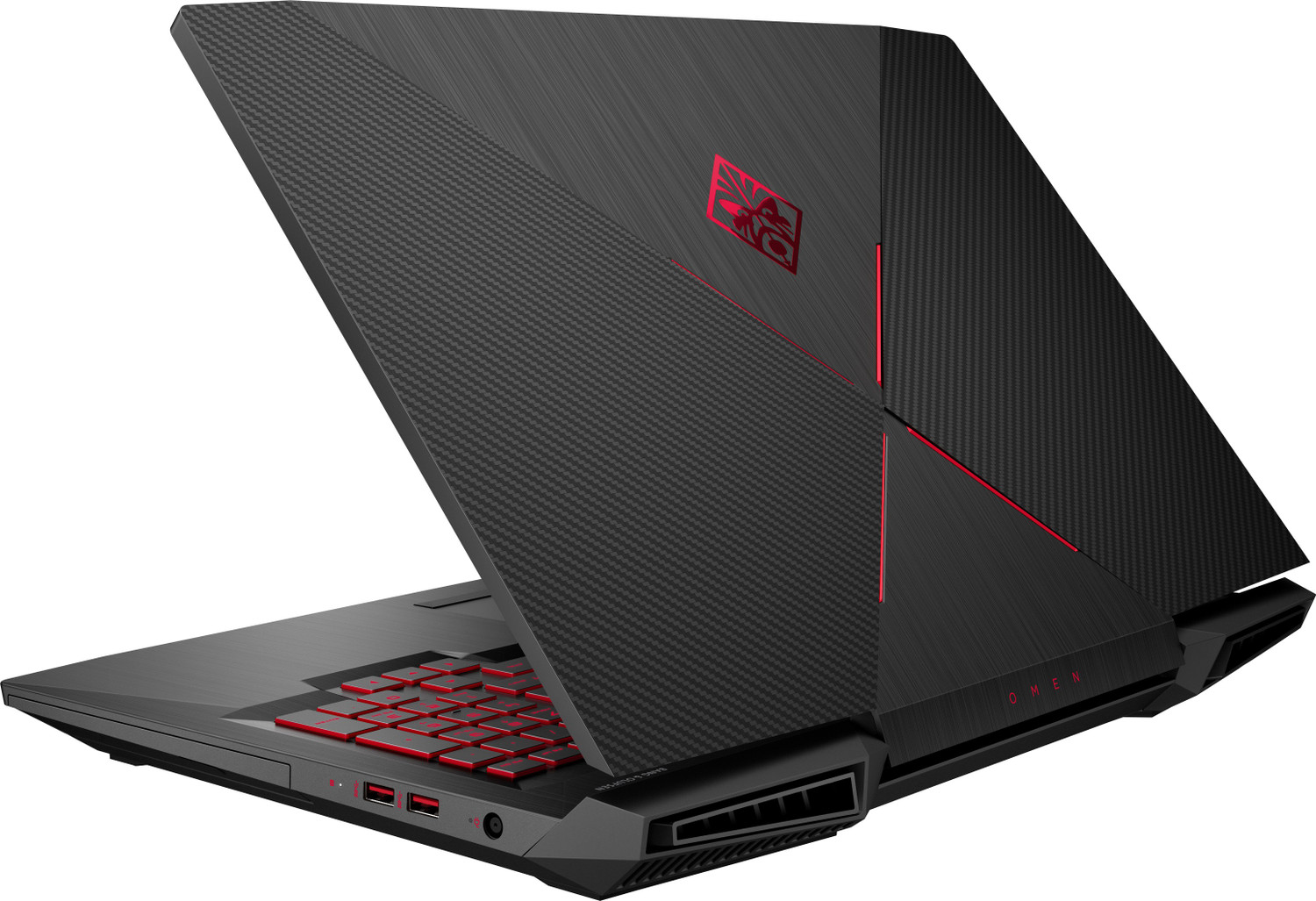 Image of HP Omen Intel Core i7 7th Gen 7700HQ - (16 GB /1 TB HDD /256 GB SSD /Windows 10 Home /6 GB Graphics /NVIDIA GeForce GTX 1060) 17-an010TX Gaming Laptop